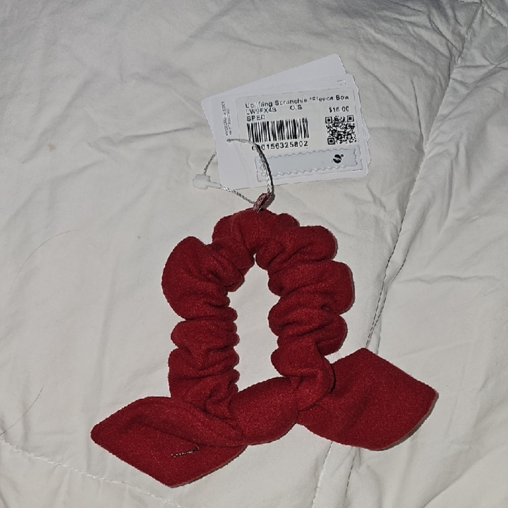Lululemon Nwts Uplifting Scrunchie Fleece Bow! SPED-color Code